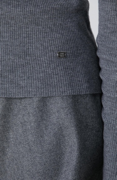  Network Kadın Gri Melanj Kazak