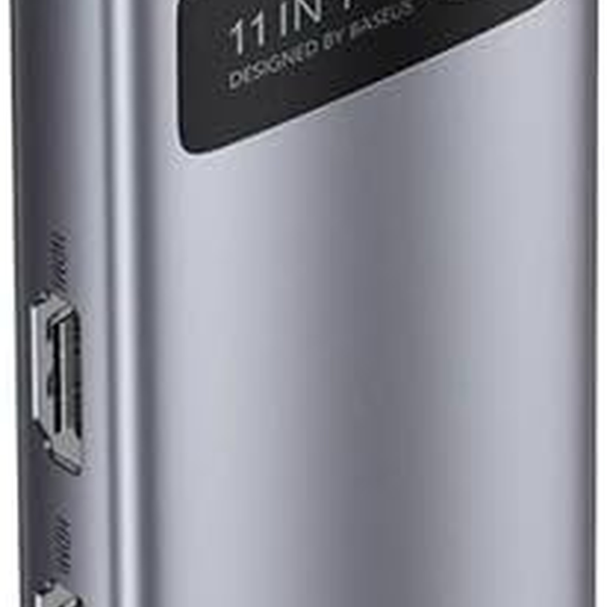 Baseus Metal Gleam 11 in 1 Multifonksiyonal Type-C Hub Dock Station - Gri CAHUB-CT0G