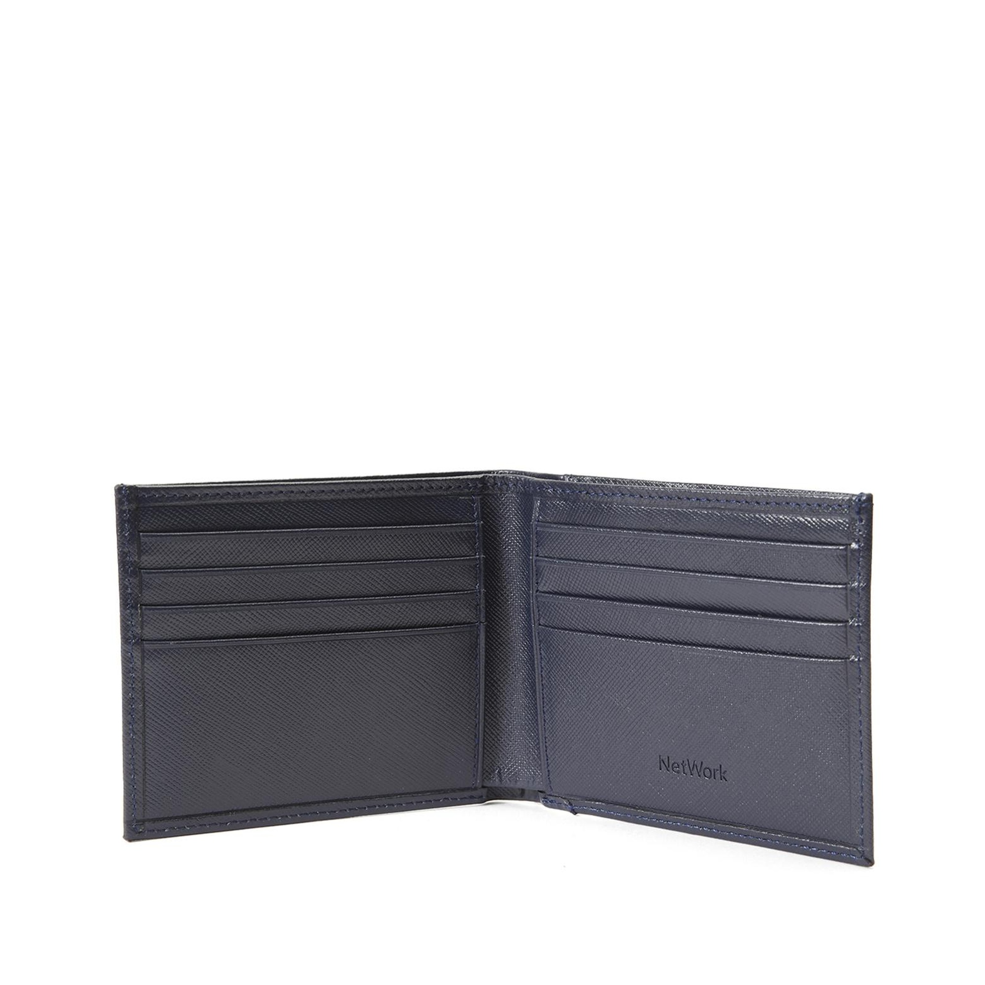 Network Erkek Lacivert Deri Cüzdan