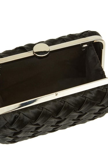  Network Kadın Siyah Örgü Detaylı Clutch