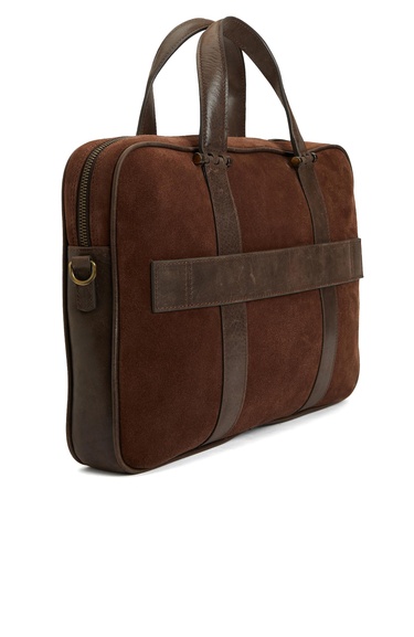  George Hogg Erkek Acı Kahve Süet Laptop Çantası