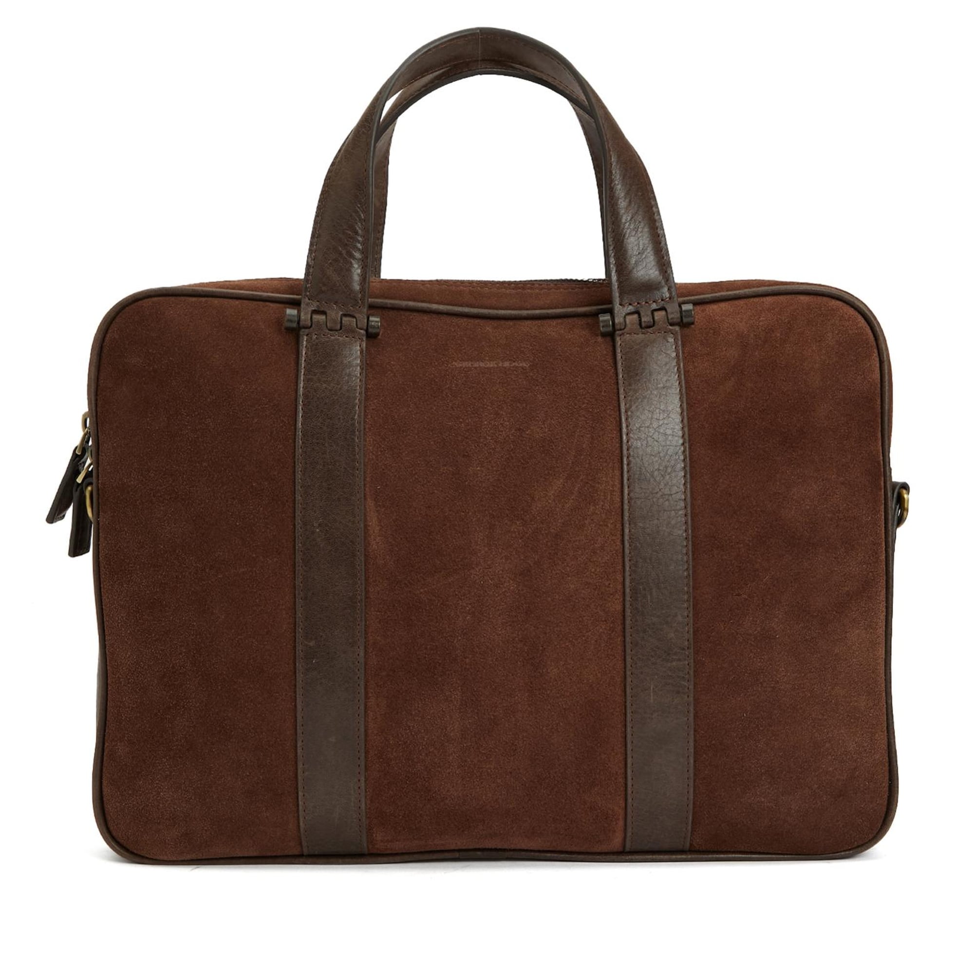 George Hogg Erkek Acı Kahve Süet Laptop Çantası