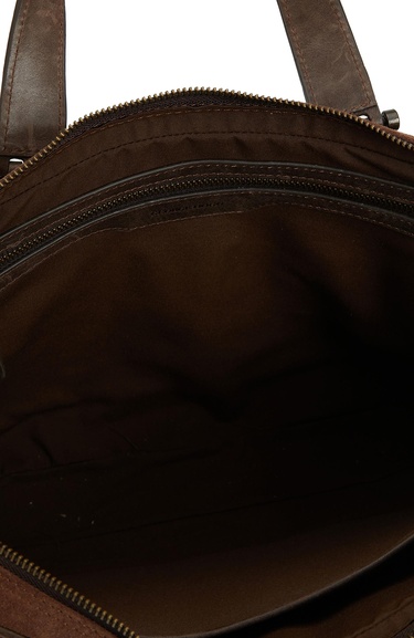  George Hogg Erkek Acı Kahve Süet Laptop Çantası