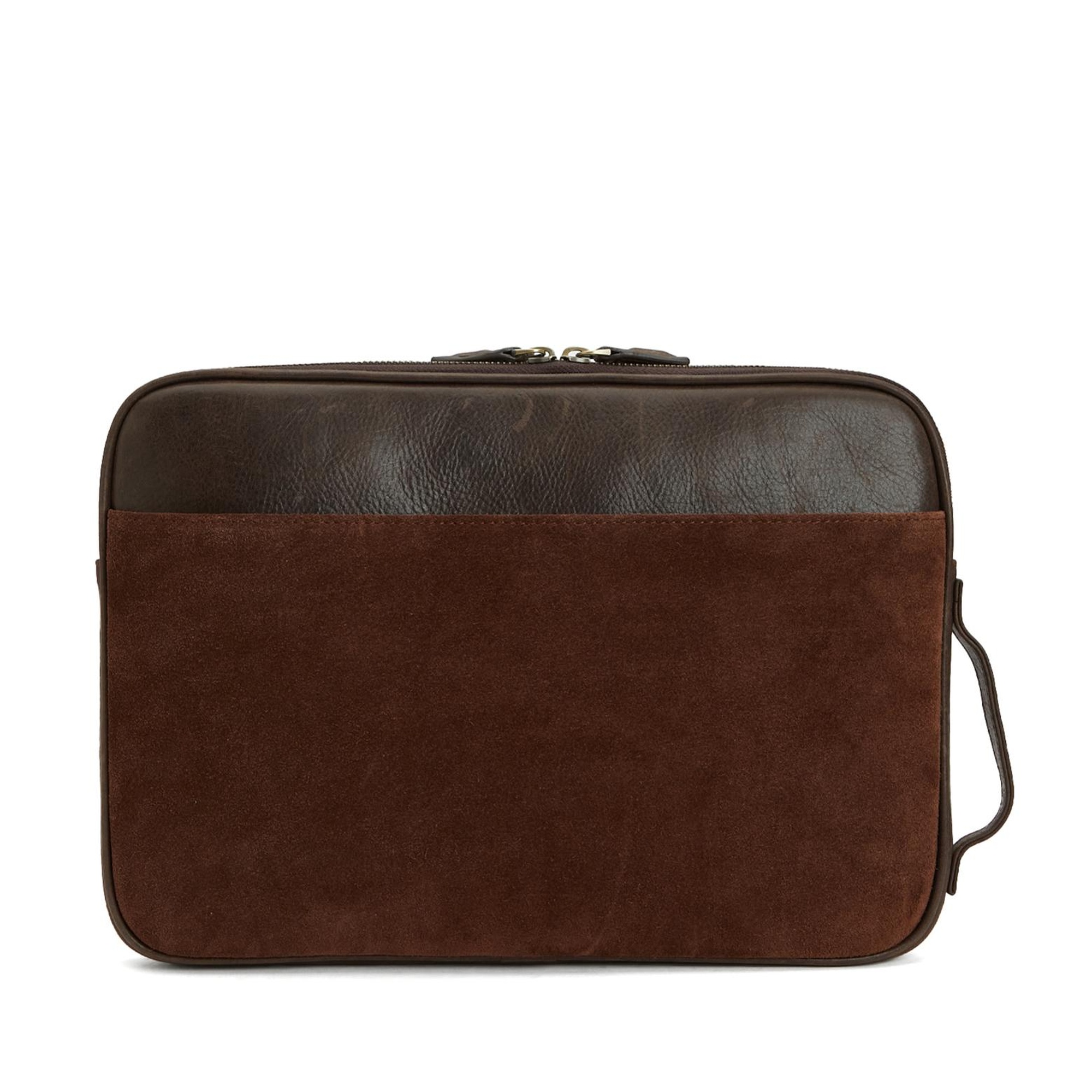 George Hogg Erkek Acı Kahve Süet Evrak Çantası