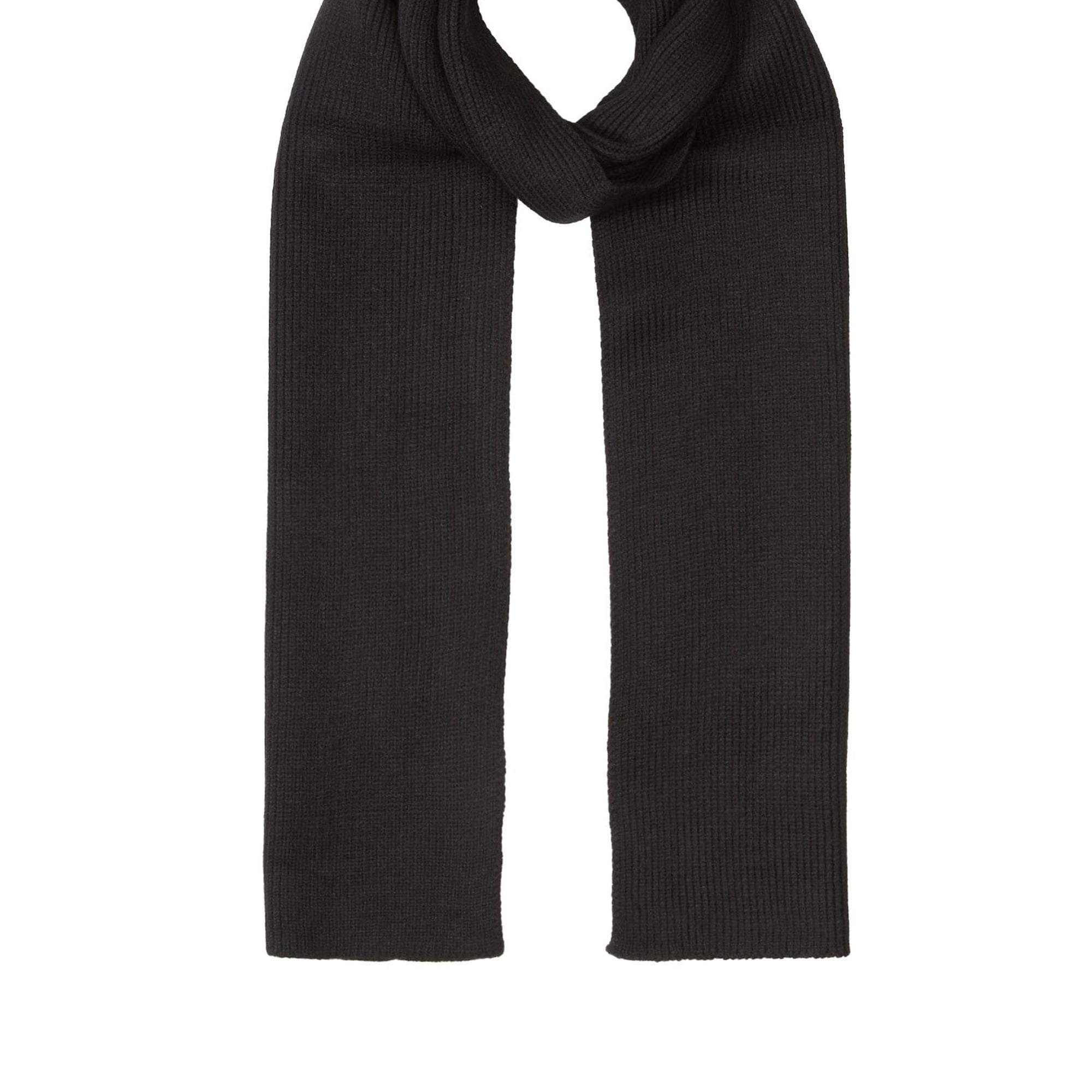 George Hogg Erkek Siyah Örme Atkı