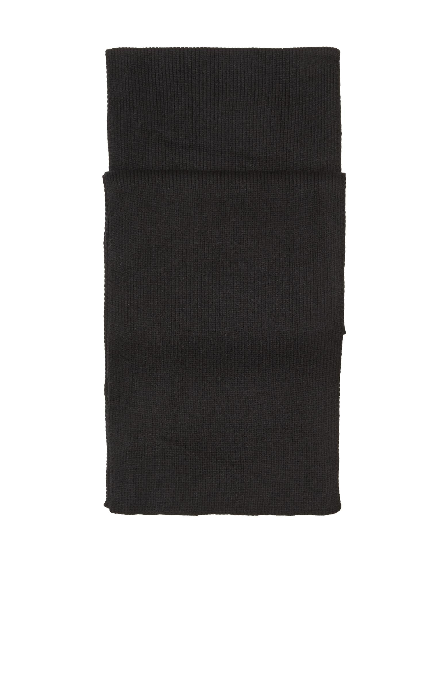  George Hogg Erkek Siyah Örme Atkı