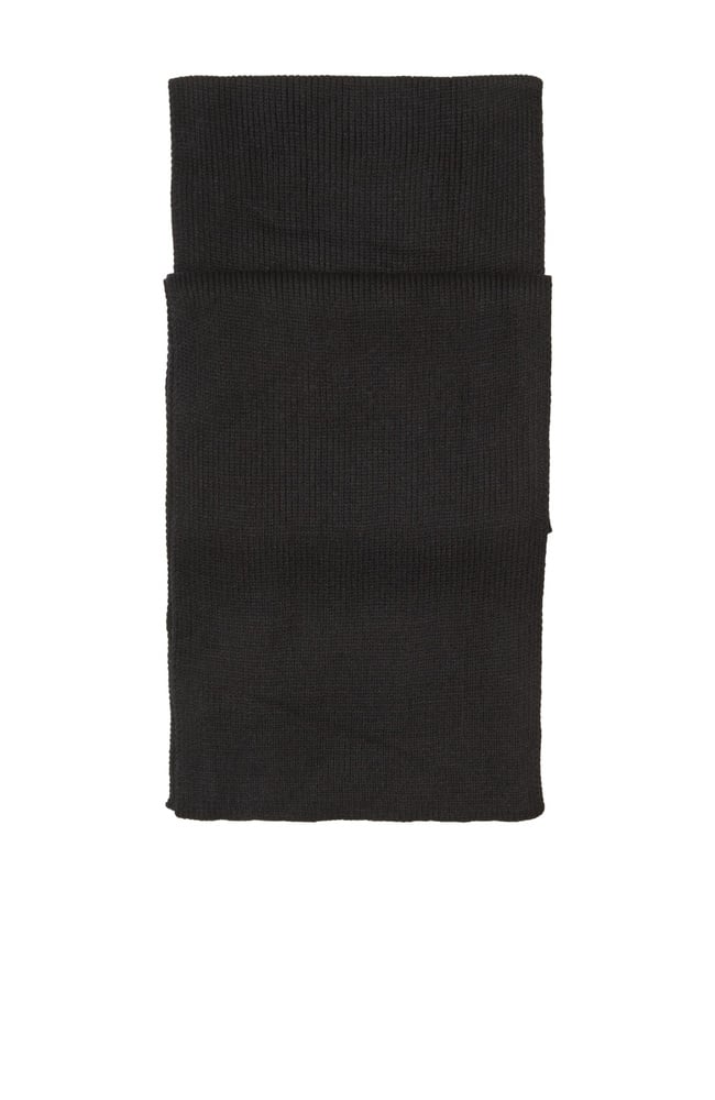  George Hogg Erkek Siyah Örme Atkı