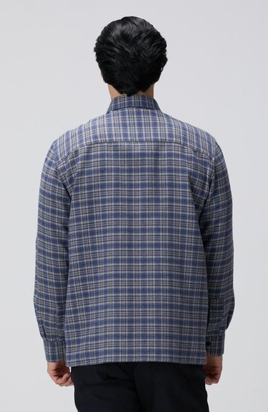  Network Erkek Indigo Ekose Desenli Gömlek