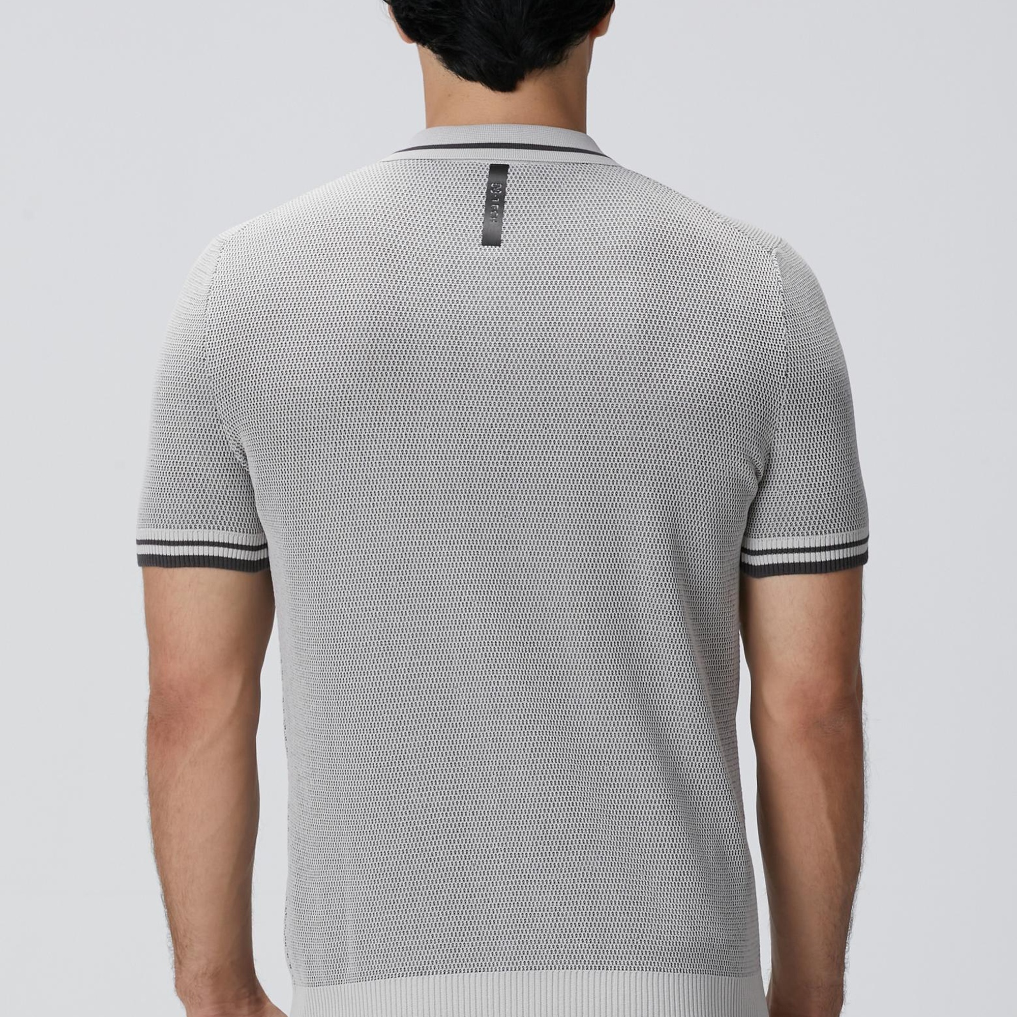 Network Erkek N-Tech Taş Polo Yaka Petek Desenli Triko Kazak