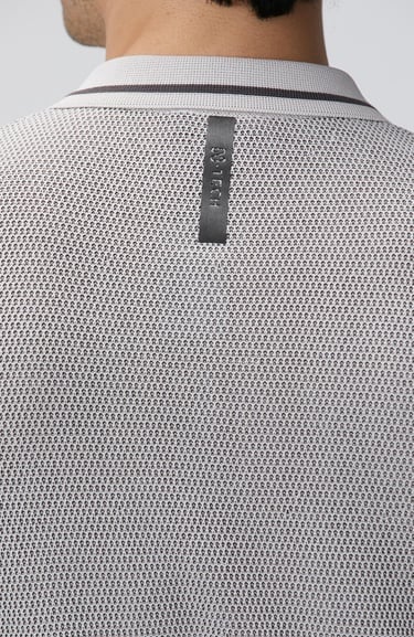  Network Erkek N-Tech Taş Polo Yaka Petek Desenli Triko Kazak