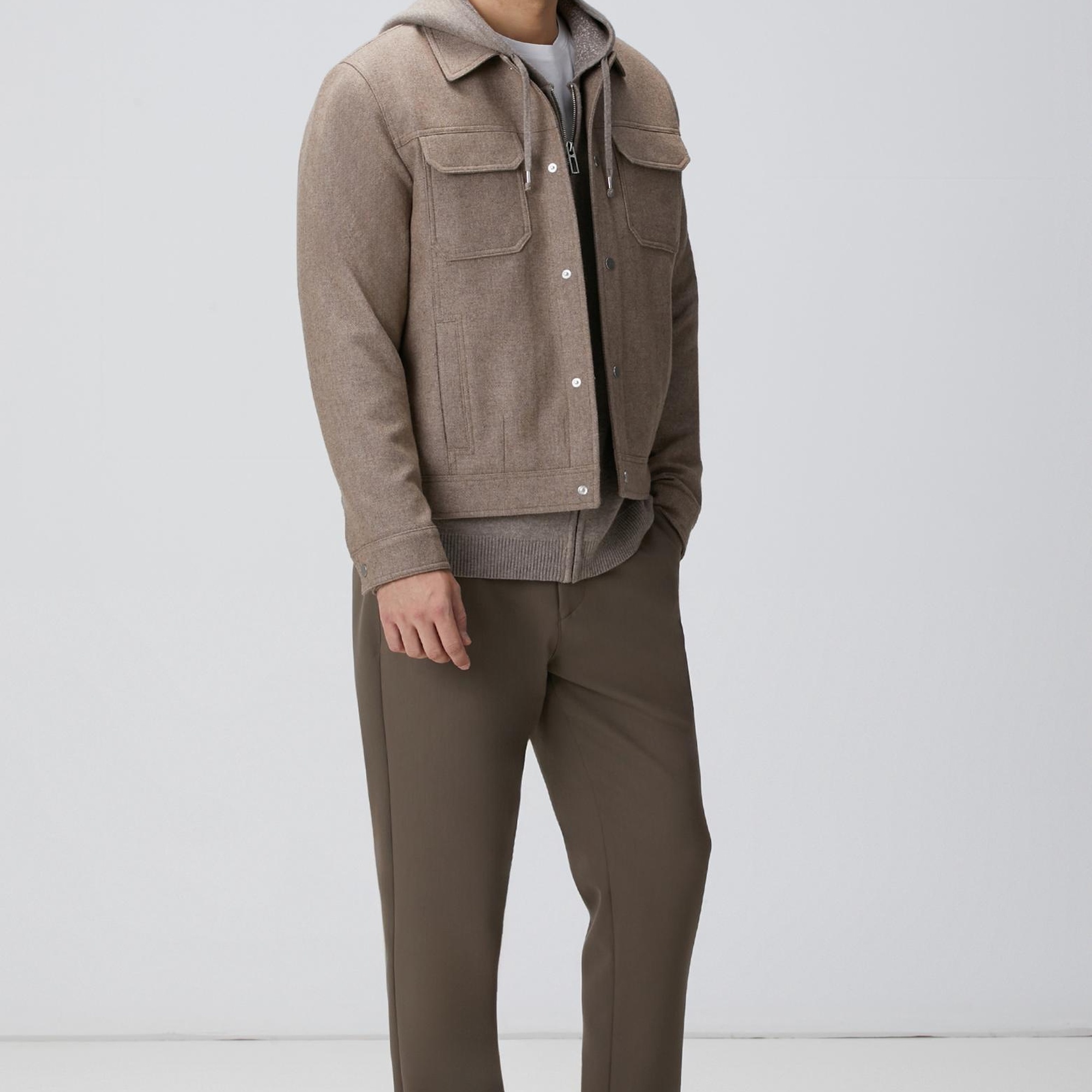 Network Erkek Limited Vizon Degrade Deri Triko Mont