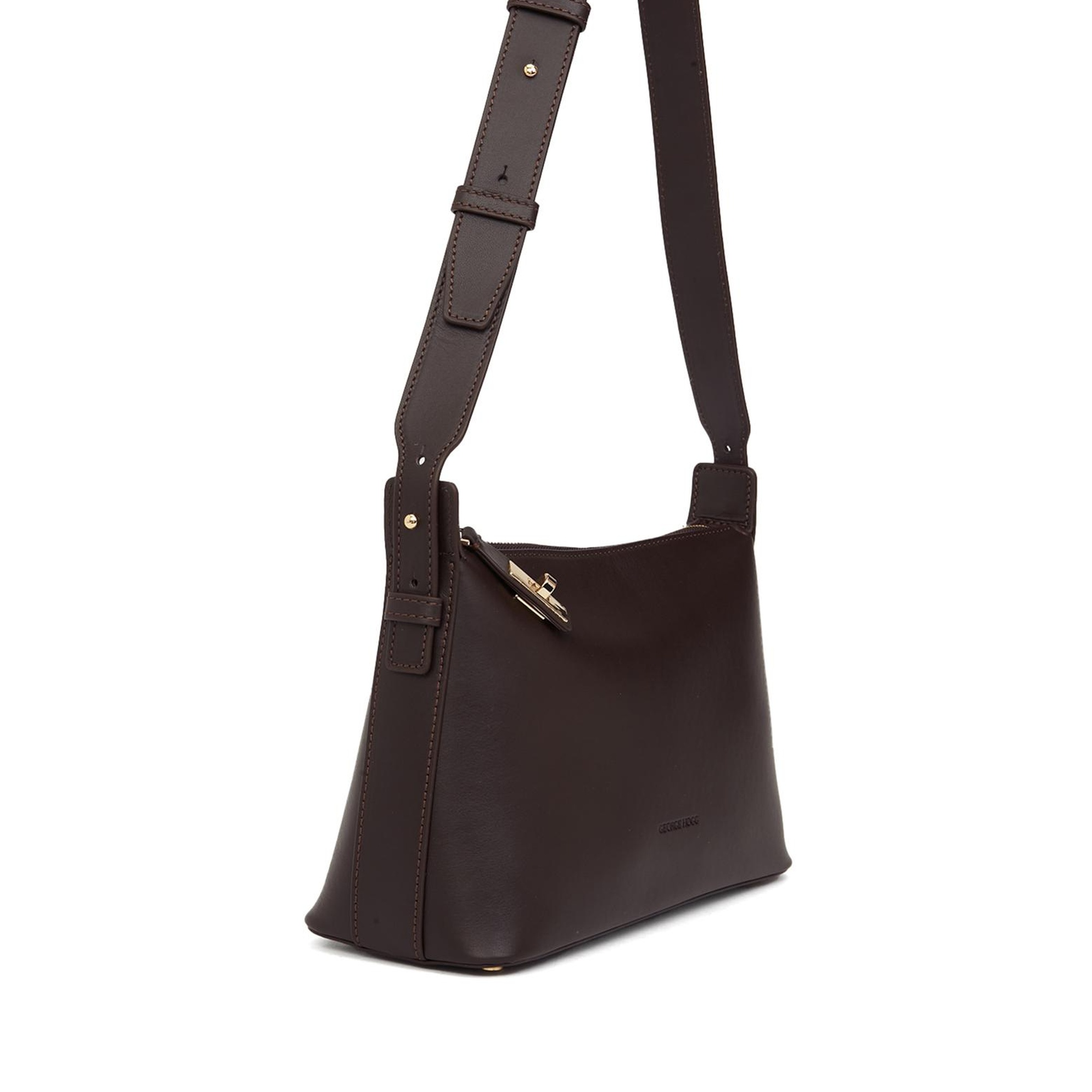 George Hogg Kadın Kahverengi Deri Postacı Çantası