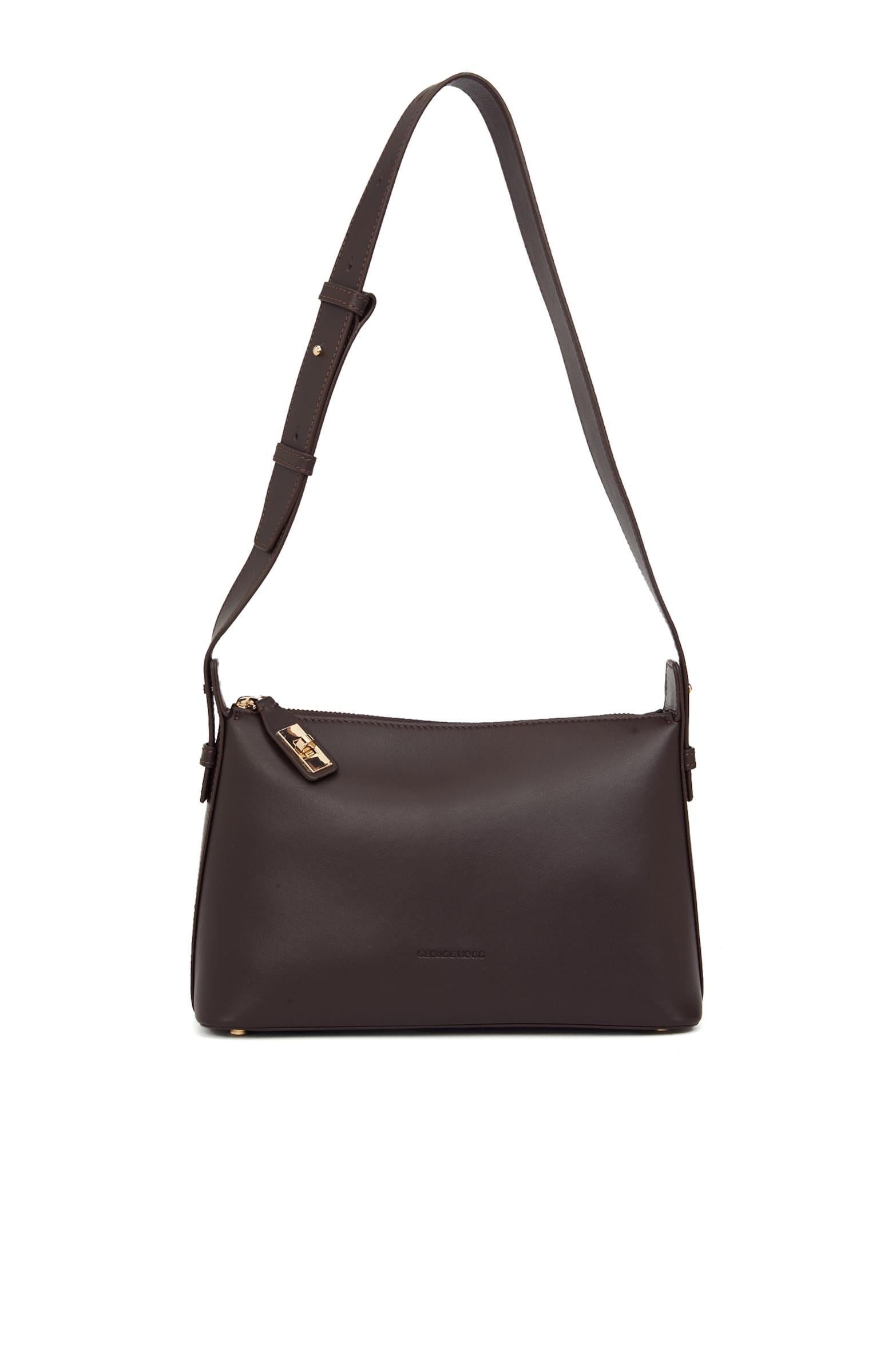  George Hogg Kadın Kahverengi Deri Postacı Çantası