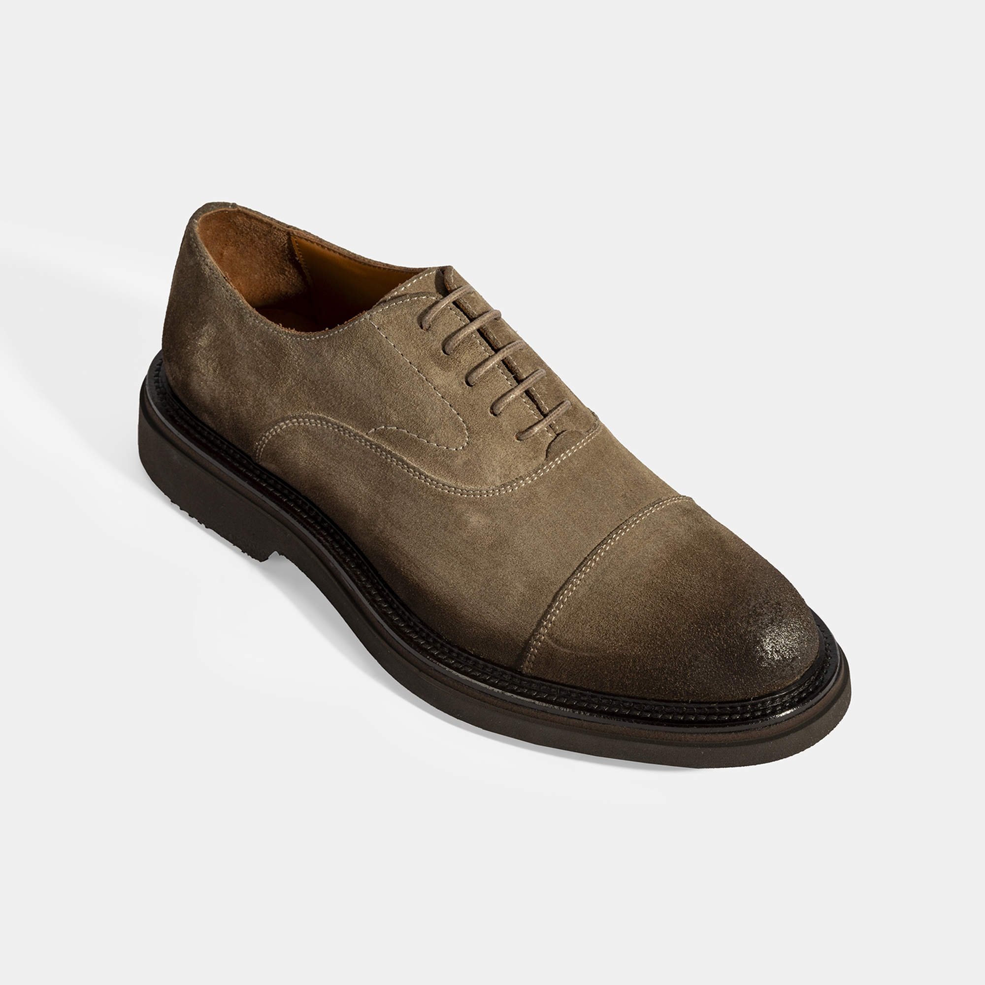 Erkek Vizon Bağcıklı Süet Günlük Ayakkabı