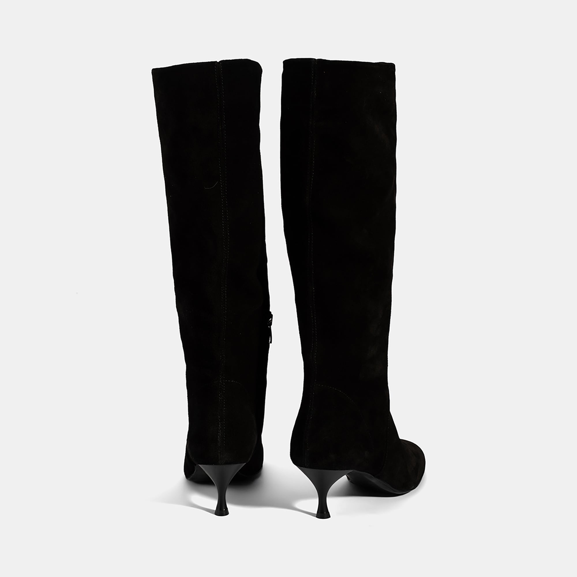 Kadın Siyah Süet Deri Çizme