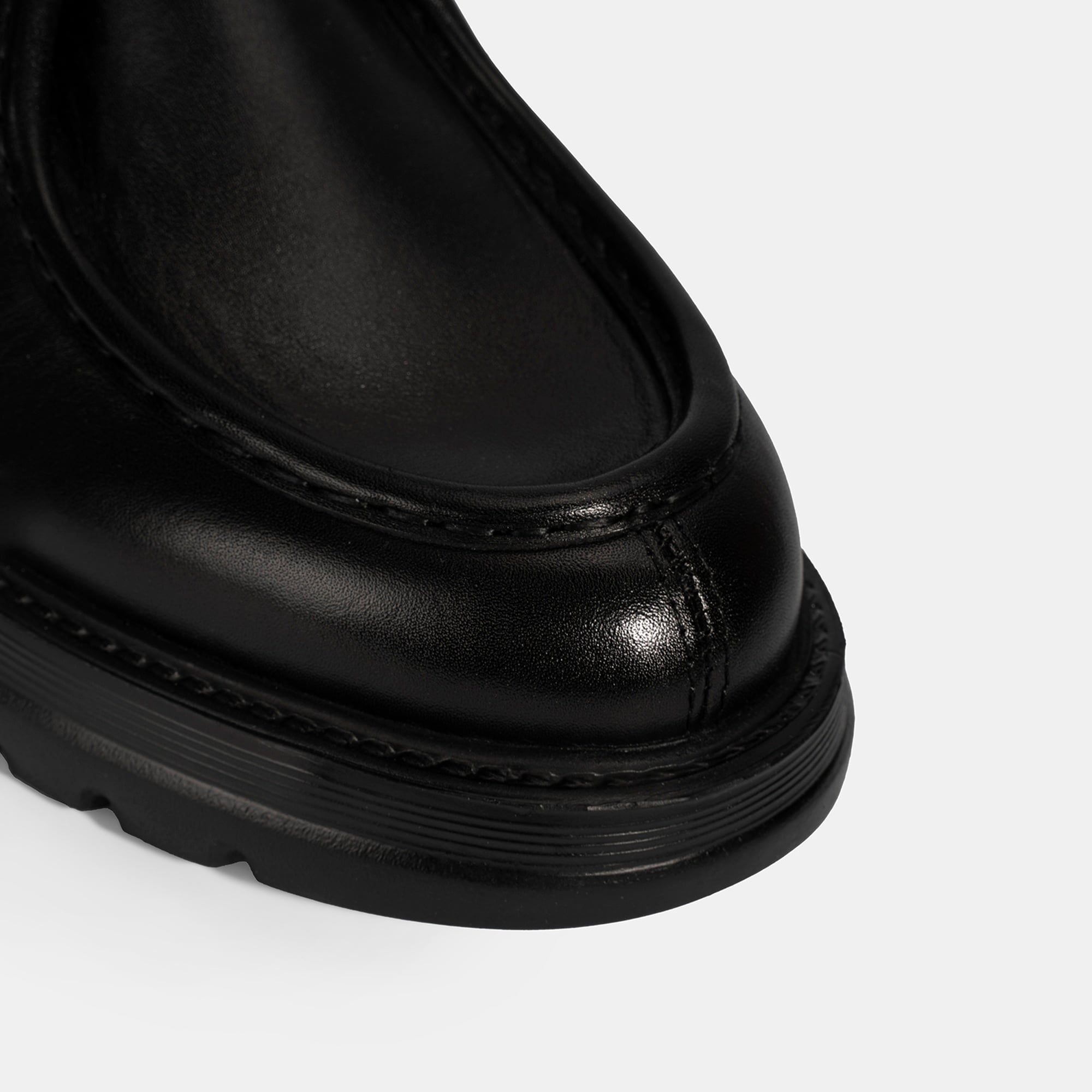 Erkek Siyah Bağcıklı Deri Klasik Ayakkabı