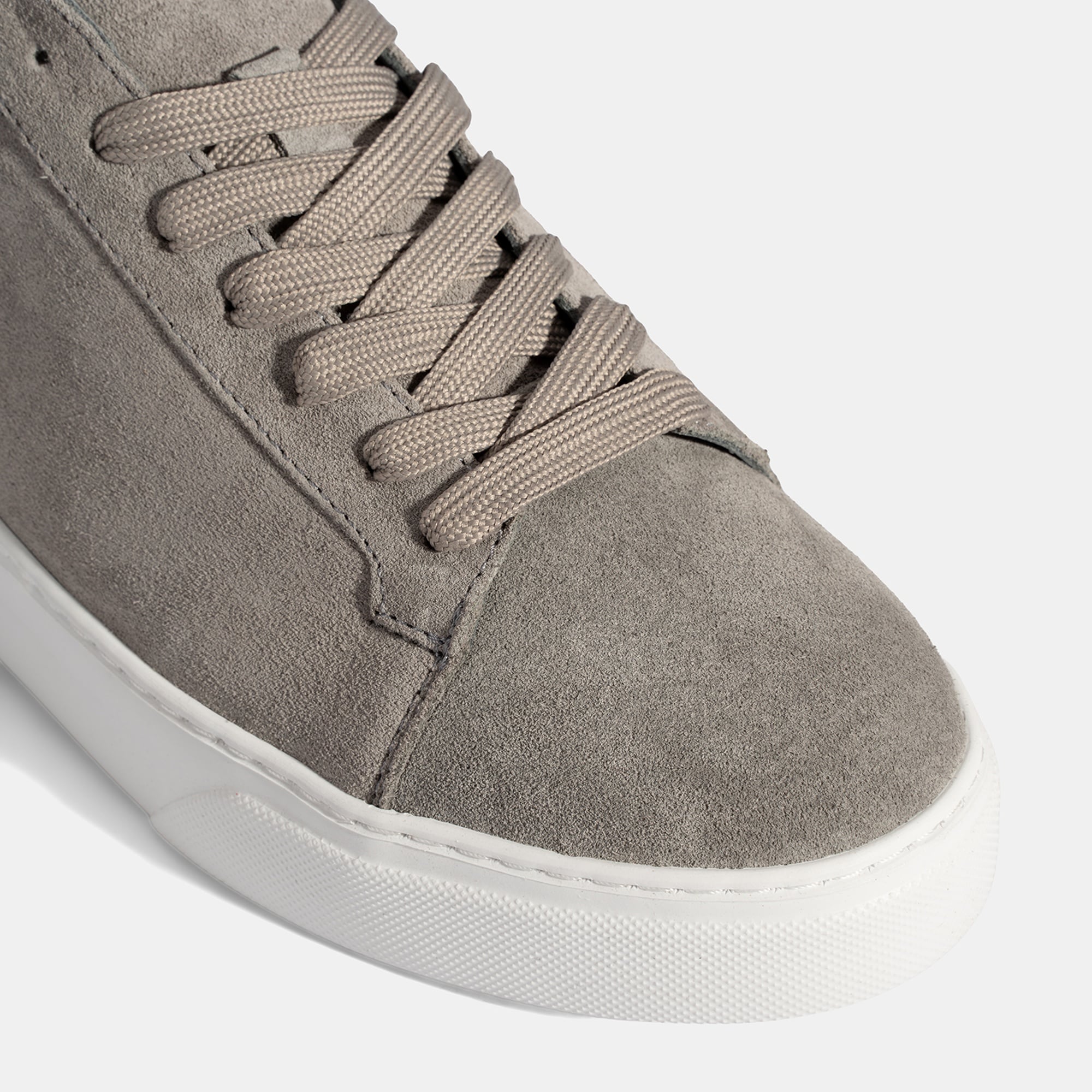 Erkek Gri Bağcıklı Deri Günlük Ayakkabı