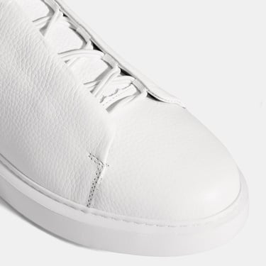  Erkek Beyaz Bağcıklı Deri Günlük Ayakkabı