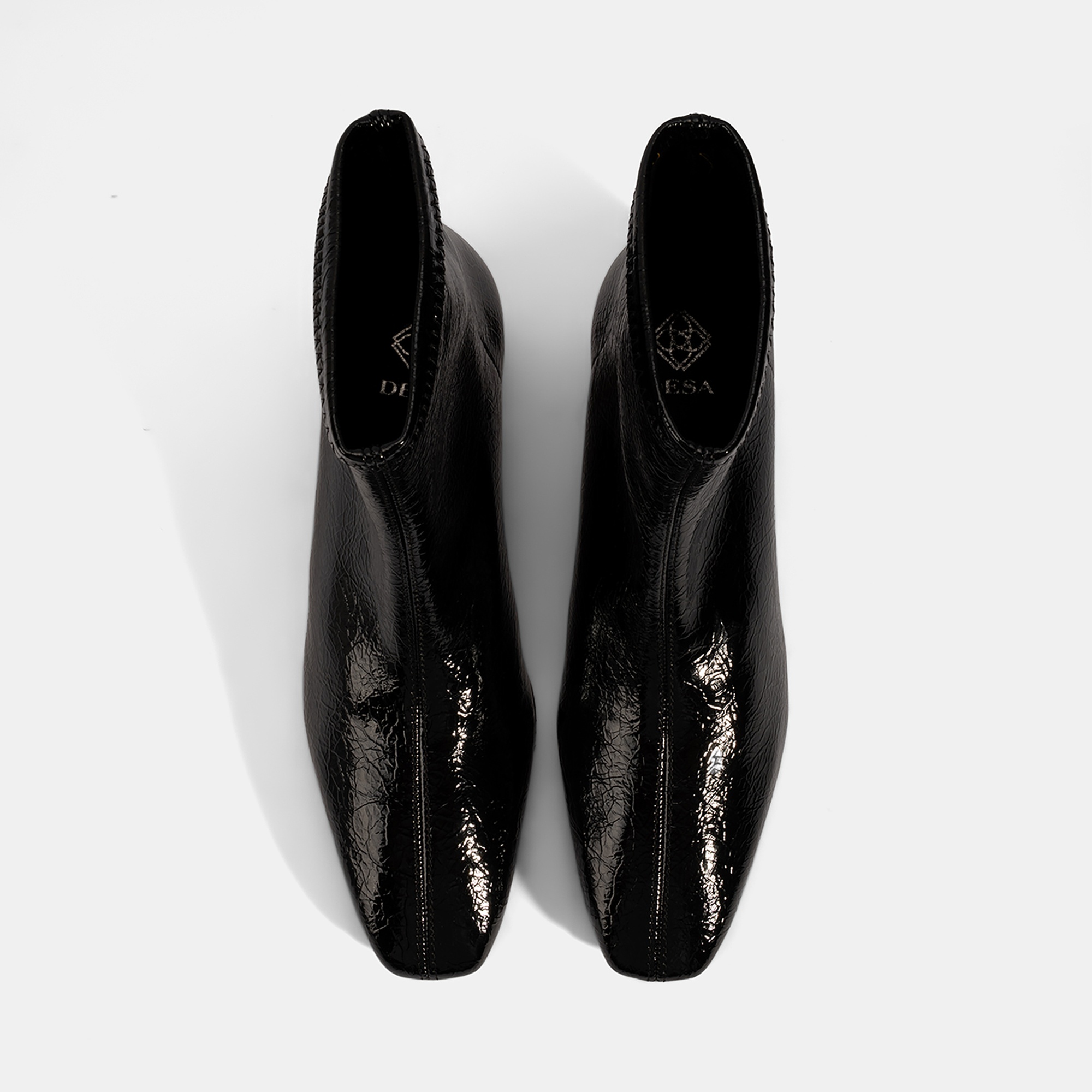 Kadın Siyah Kalın Topuklu Stretch Bot