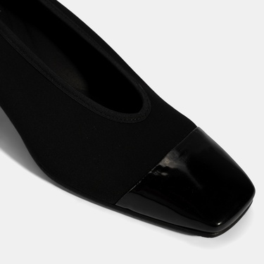  Kadın Siyah Kalın Topuklu Günlük Ayakkabı