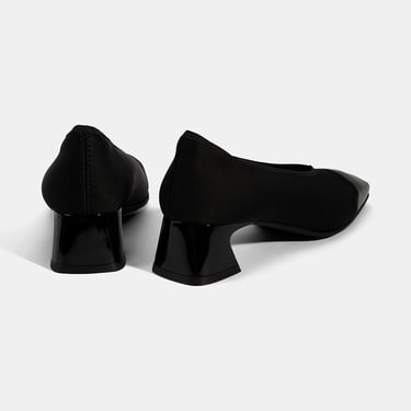  Kadın Siyah Kalın Topuklu Günlük Ayakkabı