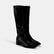 Kadın Siyah Kalın Topuklu Stretch Çizme