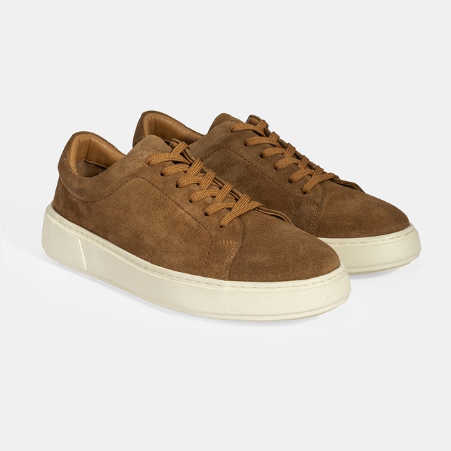  Erkek Taba Bağcıklı Süet Spor Ayakkabı