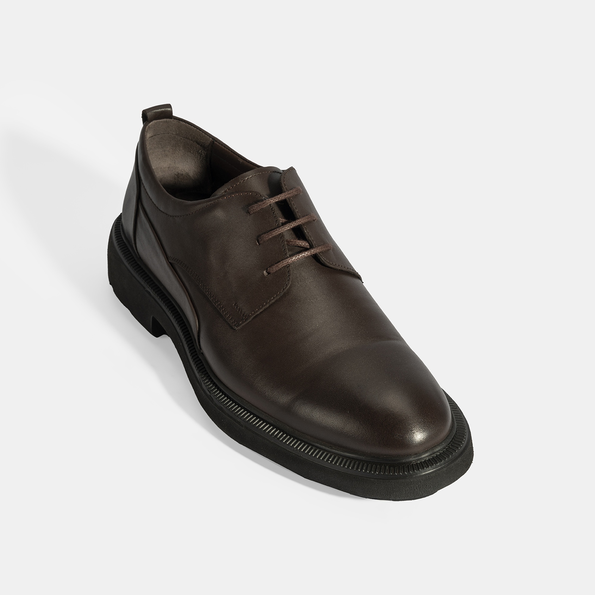 Erkek Kahve Bağcıklı Klasik Ayakkabı