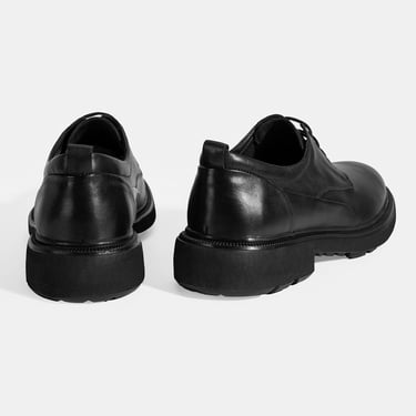  Erkek Siyah Bağcıklı Klasik Ayakkabı