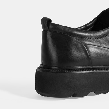  Erkek Siyah Bağcıklı Klasik Ayakkabı