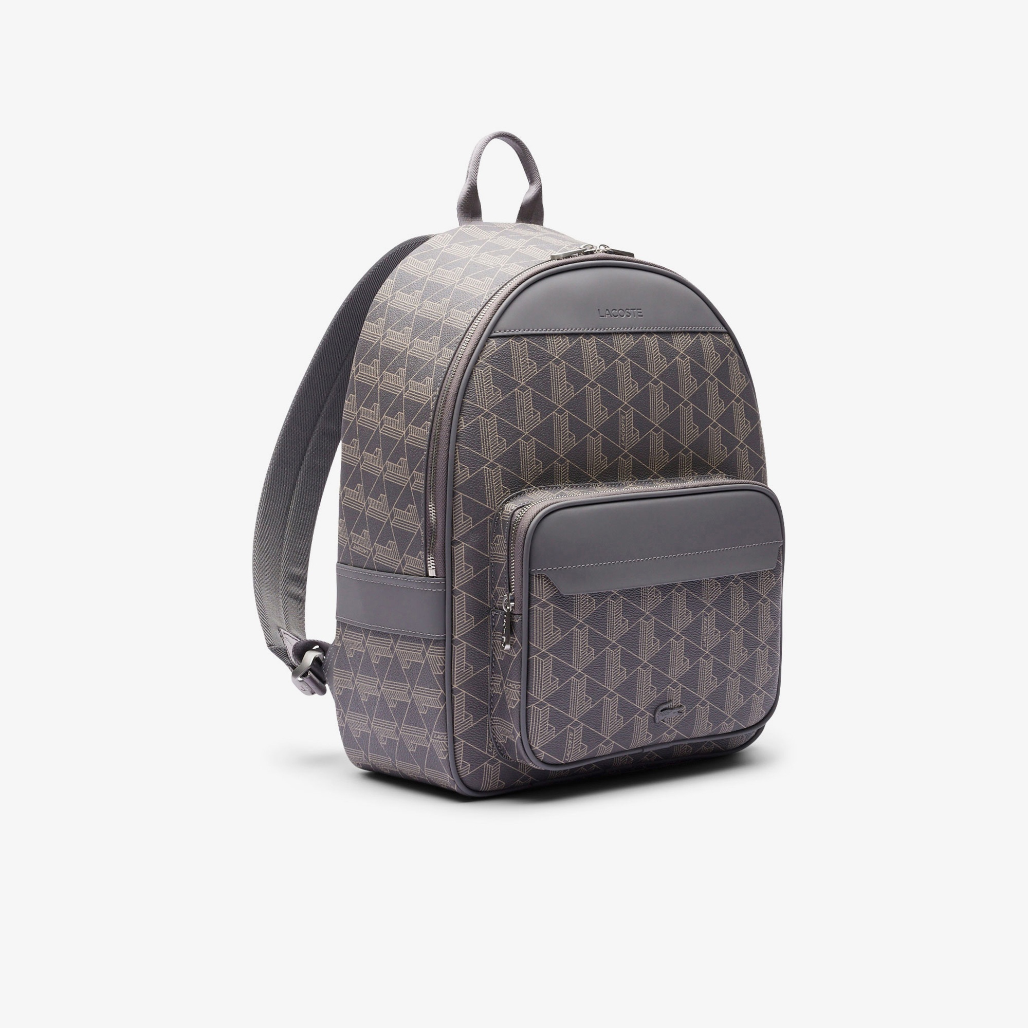 Lacoste The Blend Erkek Monogram Gri Sırt Çantası