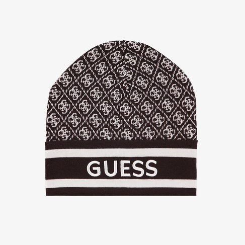  Guess Sevyn 4G Logo Yün Karışımlı Kadın Kahverengi Bere