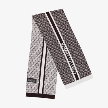  Guess Sevyn 4G Logo Yün Karışımlı Kadın Kahverengi Şal