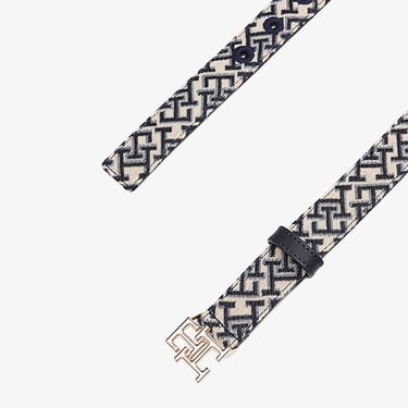 Tommy Hilfiger Jacquard 2.5 Kadın Lacivert Kemer