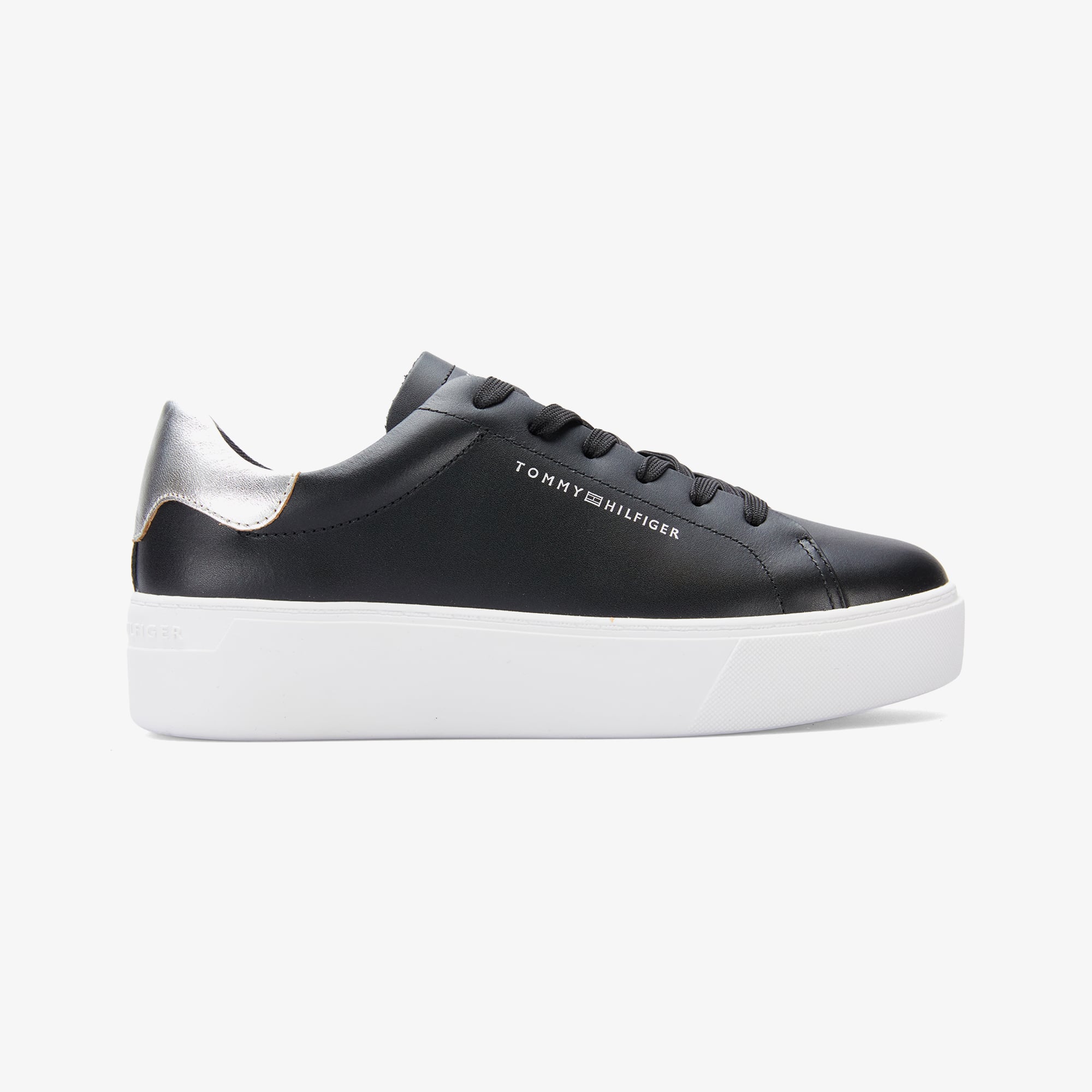 Tommy Hilfiger Essential Platform Court Kadın Siyah Sneaker - Görsel 2