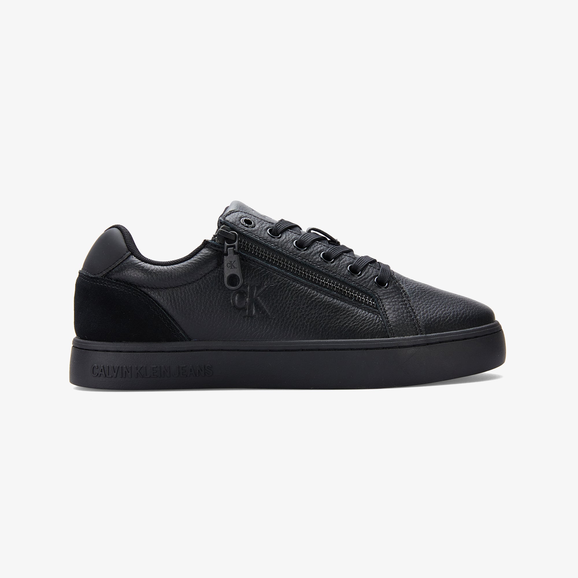  Calvin Klein Classic Cupsole Zip Low Erkek Siyah Sneaker