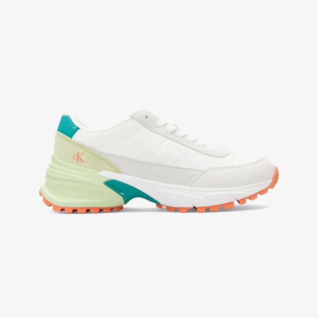  Calvin Klein Hike Runner Nylon Mix Kadın Beyaz Sneaker