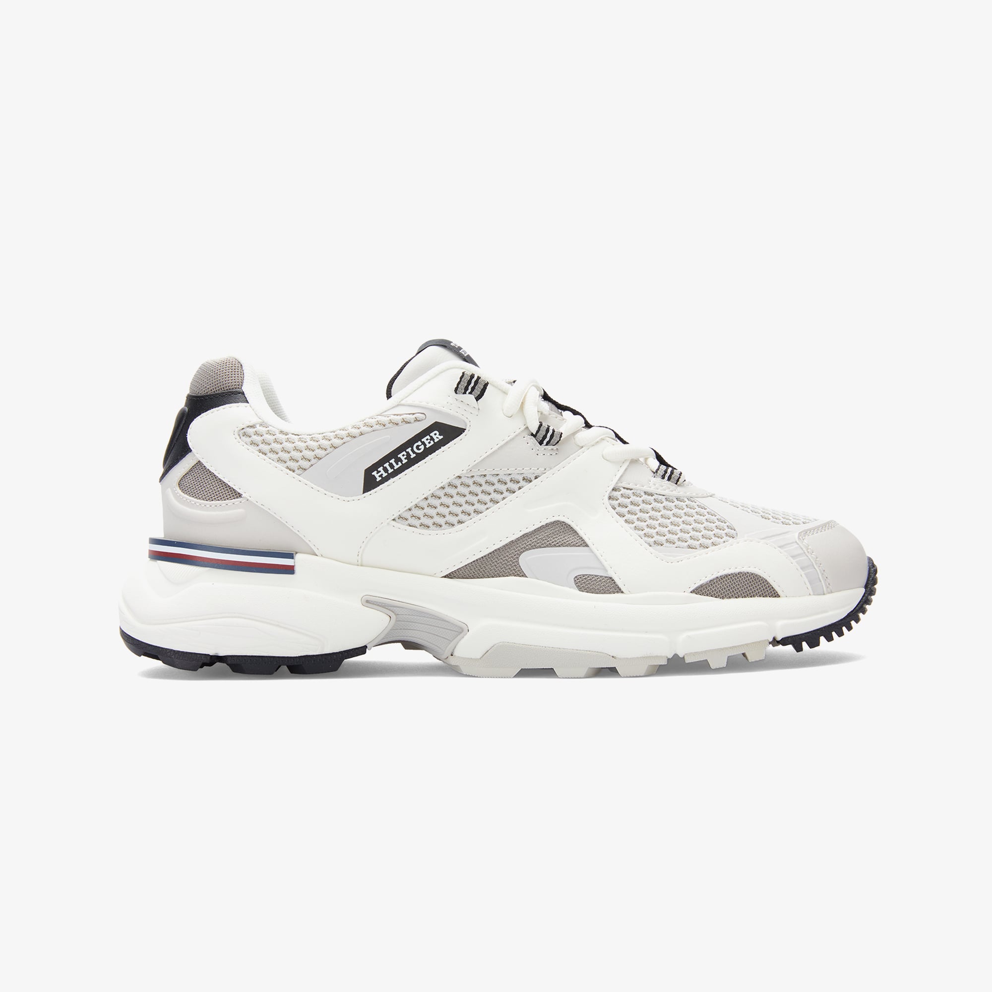 Tommy Hilfiger Runner Tech Mix Erkek Beyaz Sneaker - Görsel 2