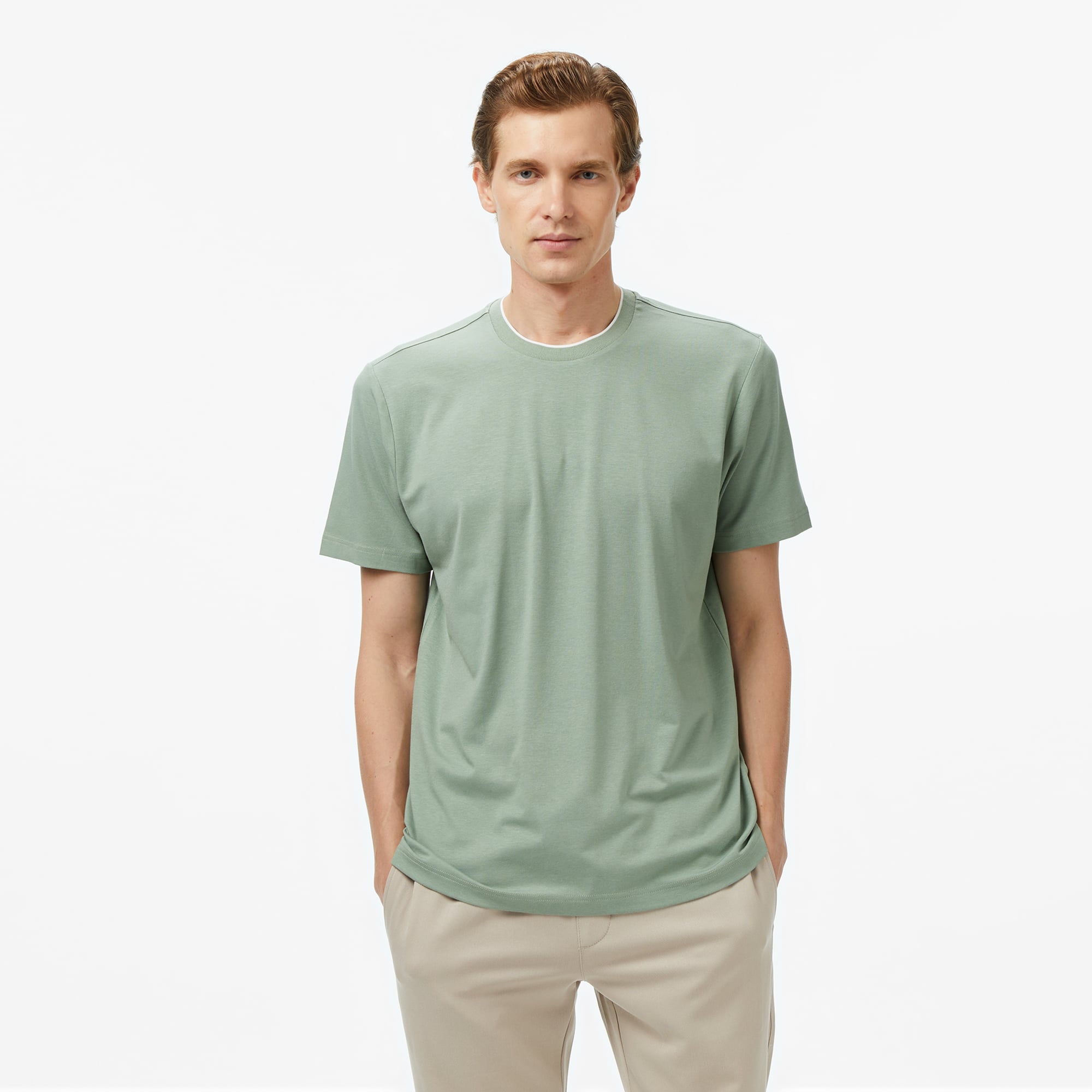  Nautica Erkek Yeşil Regular Fit T-Shirt
