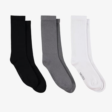  Nautica Unisex Siyah 3'lü Çorap