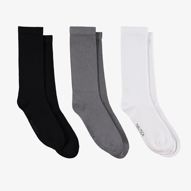  Nautica Unisex Siyah 3'lü Çorap