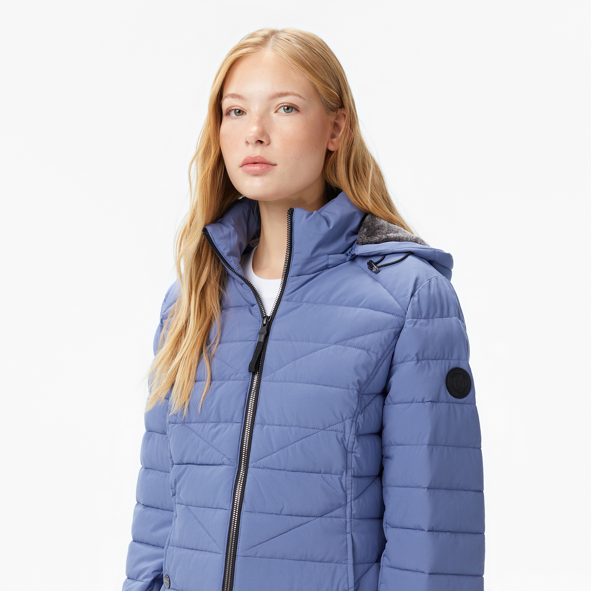 Nautica Kadın Mavi Regular Fit Mont