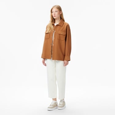  Nautica Kadın Kahverengi Regular Fit Gömlek