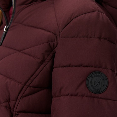  Nautica Kadın Bordo Regular Fit Mont
