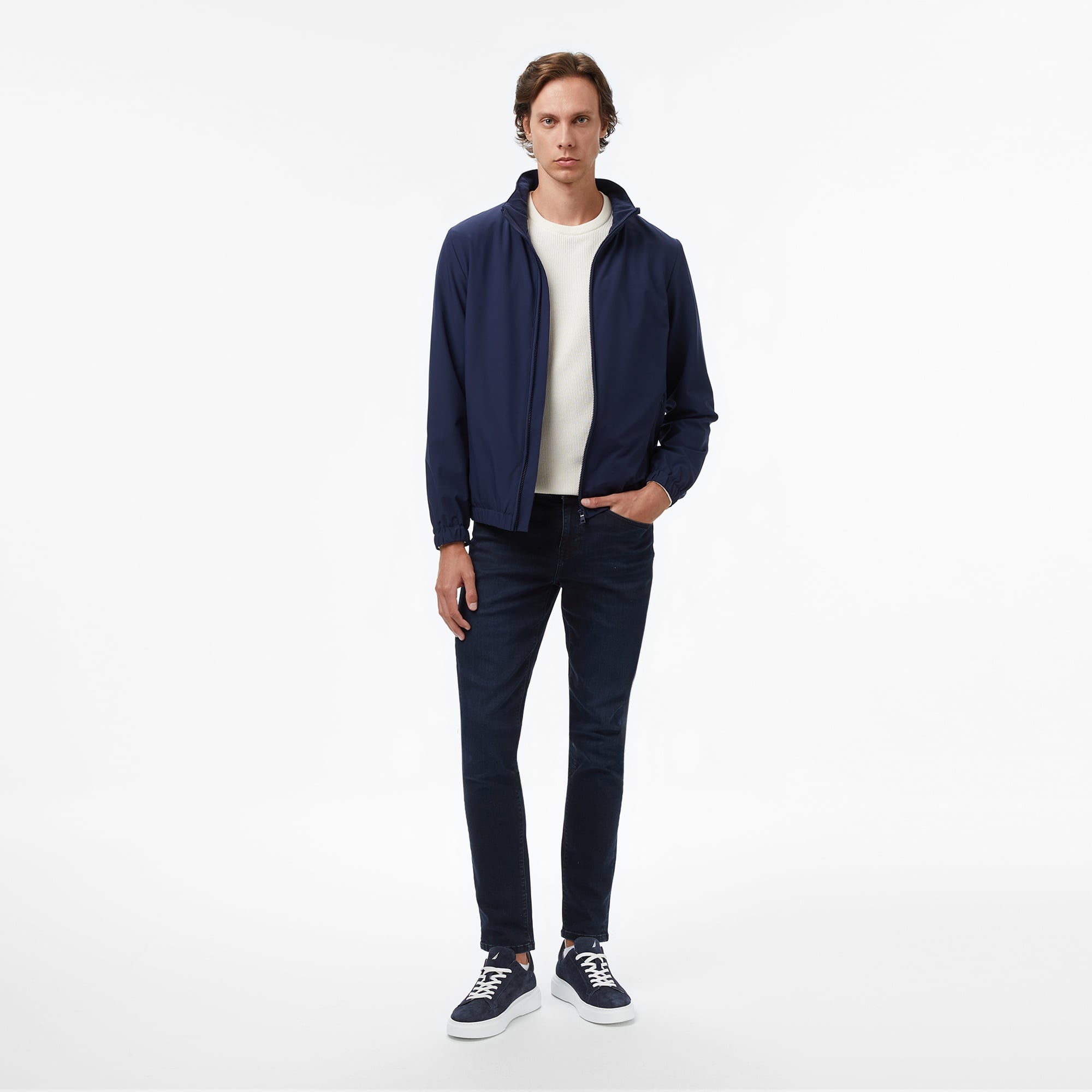 Nautica Erkek Lacivert Regular Fit Mont