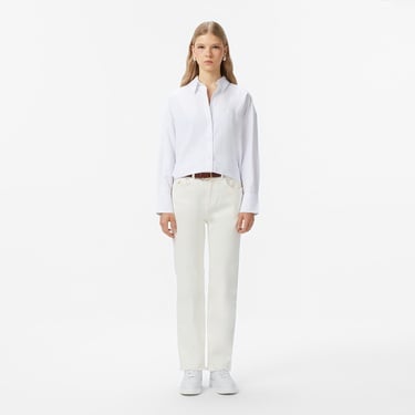  Nautica Kadın Beyaz Oversize Gömlek