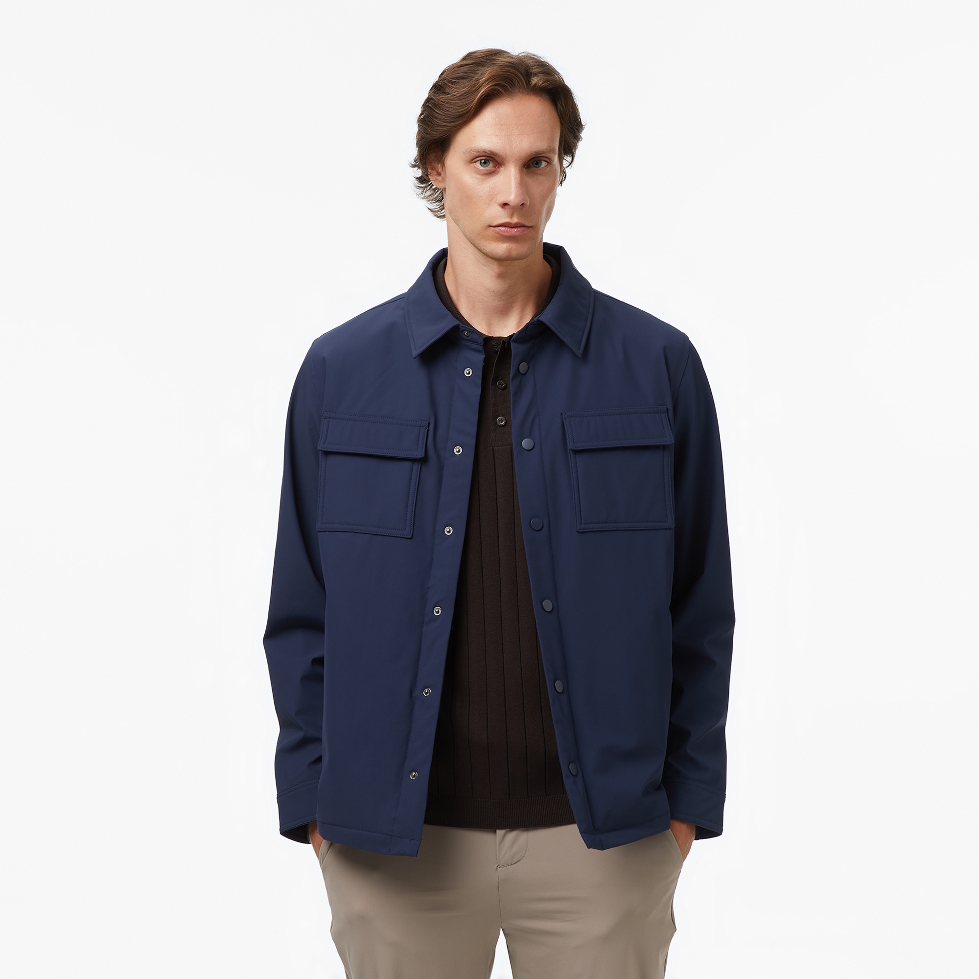 Nautica Erkek Lacivert Regular Fit Su Geçirmez Mont