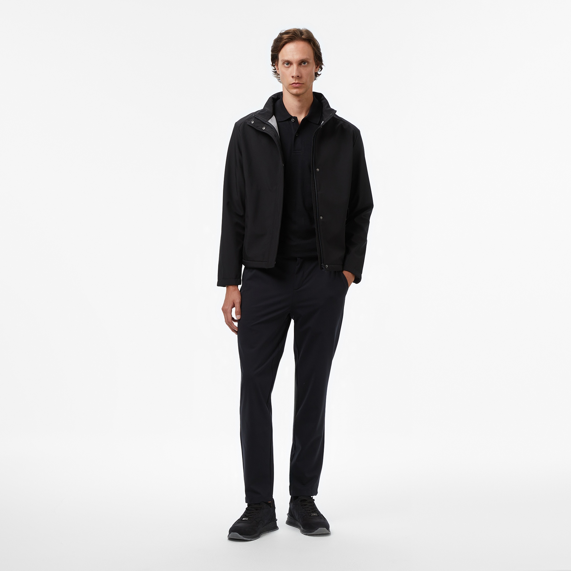 Nautica Erkek Siyah Regular Fit Mont