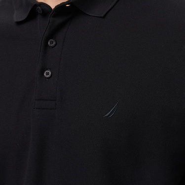  Nautica Erkek Siyah Classic Fit Uzun Kollu Polo Yaka T-Shirt