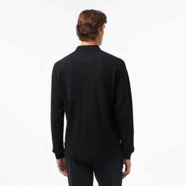  Nautica Erkek Siyah Classic Fit Uzun Kollu Polo Yaka T-Shirt